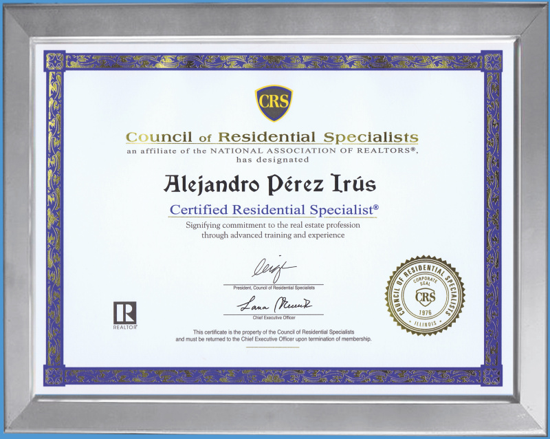 CERTIFIED RESIDENTIAL SPECIALIST